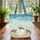 Sea Turtles Starfish Ocean Waves Beach Sand Air Bubbles - Ocean Life Lover Gift Everyday Use Quilted Tote Bag - 3