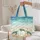 Sea Turtles Starfish Ocean Waves Beach Sand Air Bubbles - Ocean Life Lover Gift Everyday Use Quilted Tote Bag - 5