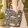 Ornate Vintage Steam Locomotive Botanical Flowers - Train Lover Travel Gift Quilted Tote Bag - 4