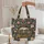 Ornate Vintage Steam Locomotive Botanical Flowers - Train Lover Travel Gift Quilted Tote Bag - 5
