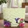 Hummingbird Hibiscus Tropical Leaves Name Wreath - Nature Lover Gift Quilted Tote Bag - 1