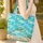 Ocean Waves Three Sea Turtles Sandy Seabed - Marine Life Gift for Kids Quilted Tote Bag - 4