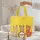 Three Alpacas Braided Border Swirling Yellow Curls - Alpaca Lover Everyday Tote Quilted Tote Bag - 5