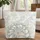 Iridescent Fractal Flower Name Medallion - Everyday Style Gift for Her Quilted Tote Bag - 1