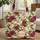 Blooming Roses Floral Wreath Garden Scene Personalized Name - Everyday Tote Gift Quilted Tote Bag - 1