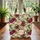 Blooming Roses Floral Wreath Garden Scene Personalized Name - Everyday Tote Gift Quilted Tote Bag - 3
