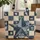 Denim Patchwork Eight Point Star Name Plate Western - Farmhouse Home Decor Gift Quilted Tote Bag - 1
