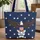 Bald Eagle American Flag Stars - Independence Day Patriotic Gift Quilted Tote Bag - 1