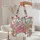 Paisley Flowers Floral Bouquet Wreath Garland - Everyday Tote Flower Lover Gift Quilted Tote Bag - 5