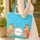 Swirling Waves Leafy Floral Chickens Rooster Red Combs Name Wreath Gift for Chicken Lover Quilted Tote Bag - 4