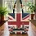 Vintage Distressed Union Jack Big Ben Palace of Westminster - Traveler Souvenir Quilted Tote Bag - 3