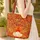 Swirling Maple Leaf Autumn Berry Vine Floral Wreath - Autumn Home Decor Gift for Botanical Lover Quilted Tote Bag - 4
