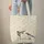 Traditional Chinese Birds Calligraphy Red Seal Green Sprout - Art Lover Gift Quilted Tote Bag - 6