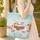 Coconut Cocktail Starfish Seashells - Beach Vacation Travel Essentials Gift for Beach Lover Quilted Tote Bag - 4