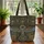 Winged Ankh Eye of Horus Hieroglyphs - Ancient Egypt Travel Everyday Use Quilted Tote Bag - 3
