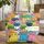 Grouped Cartoon Cat Faces Name Speech Bubble Disney Font - Cat Lover Gift Quilted Tote Bag - 1