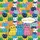Grouped Cartoon Cat Faces Name Speech Bubble Disney Font - Cat Lover Gift Quilted Tote Bag - 7