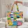 Grouped Cartoon Cat Faces Name Speech Bubble Disney Font - Cat Lover Gift Quilted Tote Bag - 5