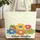 Bubble Letter Name Wreath Rounded Petal Floral Bouquet - Travel Essentials Quilted Tote Bag - 1