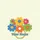 Bubble Letter Name Wreath Rounded Petal Floral Bouquet - Travel Essentials Quilted Tote Bag - 7
