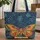 Large Butterfly Flowing Leaves Botanical - Everyday Nature Lover Gift Quilted Tote Bag - 1
