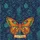 Large Butterfly Flowing Leaves Botanical - Everyday Nature Lover Gift Quilted Tote Bag - 7