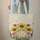 Sunflowers Blossoms Floral Wreath Swirling Lines Dots Motifs - Everyday Tote Quilted Tote Bag - 6