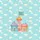 Fairytale Town Houses Name Flag Clouds Stars - Children's Book Nursery Decor Gift Quilted Tote Bag - 7