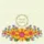 Sunflowers Floral Sprigs Organic Flowing Lines Leaf Garland - Everyday Botanical Use Quilted Tote Bag - 7