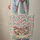 Textured Line Cat Face Teal Green Eyes Floral Wreath Name Organic Leaf - Cat Lover Everyday Gift Quilted Tote Bag - 6