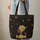 African Woman Headwrap Cultural Patterns Golden Speckles Butterflies – Fashion Statement Quilted Tote Bag - 6