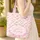 Tulip Blossom Floral Wreath - Everyday Carry Essential Gift for Her Quilted Tote Bag - 4