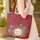Personalized Patriotic Wildflowers Stars Medallion - American Flora Independence Day Gift Quilted Tote Bag - 4