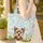 Yorkshire Terrier Dog Wildflowers Daisies Butterflies Floral Wreath - Dog Lover Gift Quilted Tote Bag - 4
