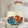 Rococo Scroll Dragons Blue Teal Red Orange - Mythical Creature Gift for Fantasy Fans Quilted Tote Bag - 5