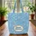 Nautical Anchor Ship Wheel Seashell Starfish - Ocean Lover Gift Quilted Tote Bag - 3