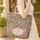 Ornate Floral Tapestry Personalized Name - Everyday Gift for Her Quilted Tote Bag - 4