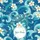 Aquatic Sea Turtle Plumeria Fronds Ocean Waves Bubbles Name Medallion Wildlife Lover Gift Quilted Tote Bag - 7