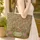 Leopard Spots Rococo Acanthus Scrolls Baroque Roses - Fashion Statement Accessory Quilted Tote Bag - 4