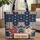 Ornate Patriotic Stars and Stripes - Fourth of July Celebration Gift for Patriots Quilted Tote Bag - 1