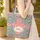 Ornate Cross Flowers Mandala Wreath - Boho Lifestyle Gift Quilted Tote Bag - 4