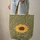 Sunflower Name Floral Wreath - Everyday Nature Lover Gift Quilted Tote Bag - 6