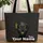 Matte Black Gold Woman Portrait Swirling Flecks Feather - Artistic Bag Gift Quilted Tote Bag - 1
