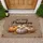 Hey There Pumpkin Script Heirloom Pumpkins Autumn Leaves - Fall Seasonal Home Decor Doormat - 1