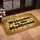 Welcome to the Madhouse Text Chunky Golden Brown Swirls - Everyday Outdoor Decor Doormat - 4