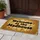 Welcome to the Madhouse Text Chunky Golden Brown Swirls - Everyday Outdoor Decor Doormat - 5