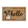 Brindle Boxer Dog Hello Script Eucalyptus Wreath - Welcome Home Decor Gift Doormat - 3