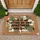 New Apartment Declaration Text with Keys & Plants - New Home Owner Celebration Gift Doormat - 1