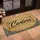 The Custom Script Name Subtle Frame Jute Background Leaf Scrolls - Home Decor Gift Doormat - 4