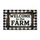 Welcome to the Farm Rustic Wood Buffalo Plaid - Farmhouse Home Decor Doormat - 3